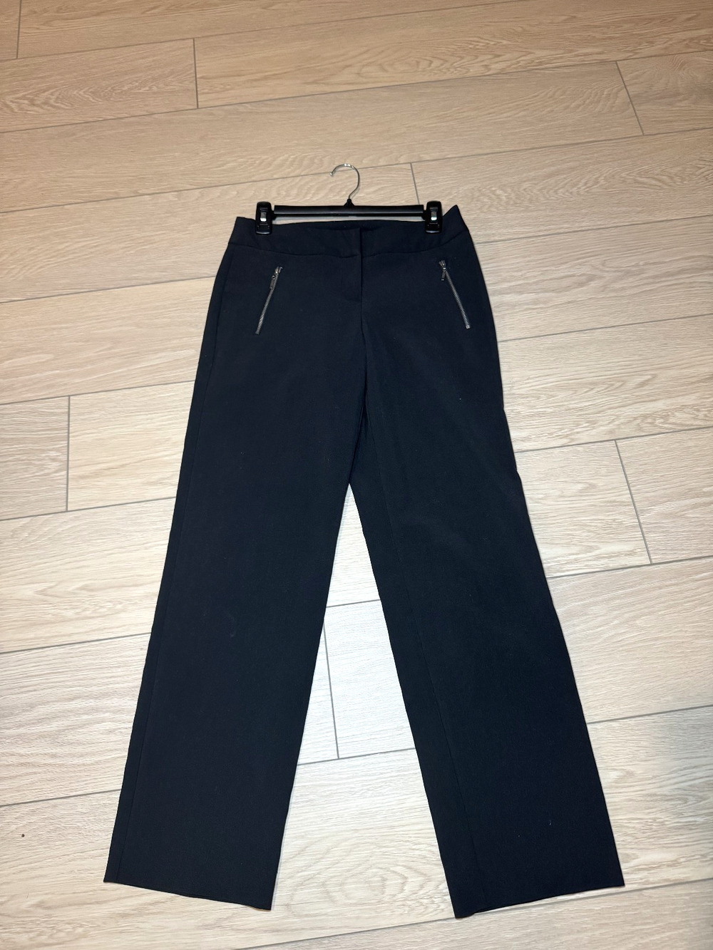 Worthington Womens Size 2P Petite Modern Fit Black Stretchy Casual Trousers